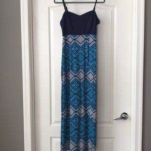 Tribal Print Maxi Dress